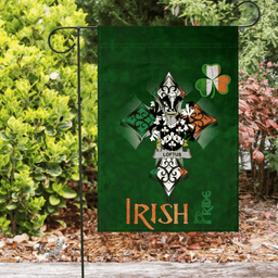 ScotsTee Shop Irish Loftus Coat of Arms Irish Pride Garden Flag Shamrock Ireland Flag