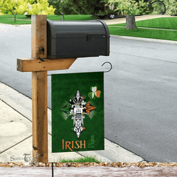 ScotsTee Shop Irish Myers Coat of Arms Irish Pride Garden Flag Shamrock Ireland Flag