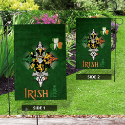 ScotsTee Shop Irish King Coat of Arms Irish Pride Garden Flag Shamrock Ireland Flag
