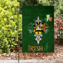 ScotsTee Shop Irish Morris Coat of Arms Irish Pride Garden Flag Shamrock Ireland Flag