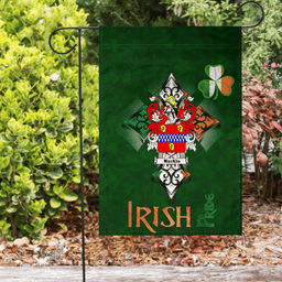 ScotsTee Shop Irish Mackin Coat of Arms Irish Pride Garden Flag Shamrock Ireland Flag