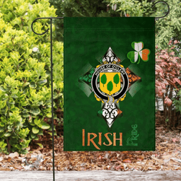 ScotsTee Shop Irish House of O'CLERY Coat of Arms Irish Pride Garden Flag Shamrock Ireland Flag