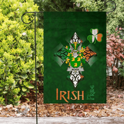 ScotsTee Shop Irish Kee or McKee Coat of Arms Irish Pride Garden Flag Shamrock Ireland Flag