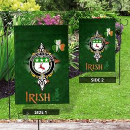 ScotsTee Shop Irish House of O'DOHERTY Coat of Arms Irish Pride Garden Flag Shamrock Ireland Flag