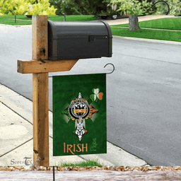 ScotsTee Shop Irish House of O'RAFFERTY Coat of Arms Irish Pride Garden Flag Shamrock Ireland Flag