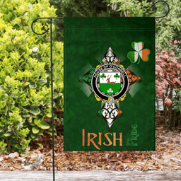 ScotsTee Shop Irish House of O'CONNELL Coat of Arms Irish Pride Garden Flag Shamrock Ireland Flag