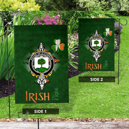 ScotsTee Shop Irish House of O'CONNOR (Faly) Coat of Arms Irish Pride Garden Flag Shamrock Ireland Flag