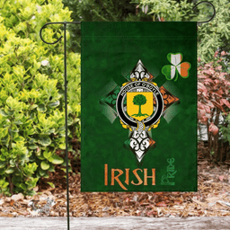 ScotsTee Shop Irish House of O'BOYLE Coat of Arms Irish Pride Garden Flag Shamrock Ireland Flag