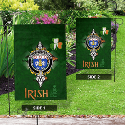 ScotsTee Shop Irish House of O'HOLOHAN Coat of Arms Irish Pride Garden Flag Shamrock Ireland Flag