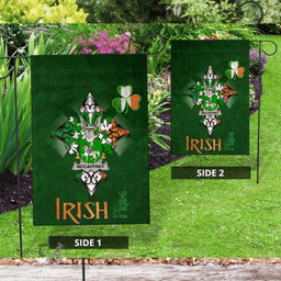 ScotsTee Shop Irish McCaffrey Coat of Arms Irish Pride Garden Flag Shamrock Ireland Flag