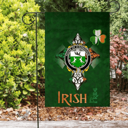 ScotsTee Shop Irish House of O'DONOGHUE Coat of Arms Irish Pride Garden Flag Shamrock Ireland Flag