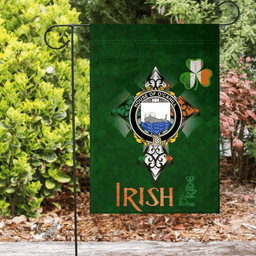 ScotsTee Shop Irish House of O'CAHILL Coat of Arms Irish Pride Garden Flag Shamrock Ireland Flag