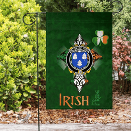 ScotsTee Shop Irish House of TOBIN Coat of Arms Irish Pride Garden Flag Shamrock Ireland Flag