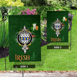 ScotsTee Shop Irish House of NAGLE Coat of Arms Irish Pride Garden Flag Shamrock Ireland Flag