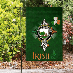 ScotsTee Shop Irish House of O'CALLAGHAN Coat of Arms Irish Pride Garden Flag Shamrock Ireland Flag