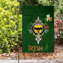 ScotsTee Shop Irish House of MORRIS Coat of Arms Irish Pride Garden Flag Shamrock Ireland Flag