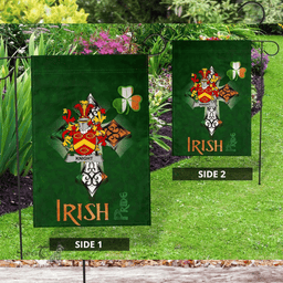 ScotsTee Shop Irish Knight Coat of Arms Irish Pride Garden Flag Shamrock Ireland Flag