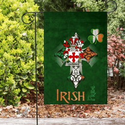 ScotsTee Shop Irish Laurence Coat of Arms Irish Pride Garden Flag Shamrock Ireland Flag