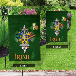 ScotsTee Shop Irish Montgomery Coat of Arms Irish Pride Garden Flag Shamrock Ireland Flag