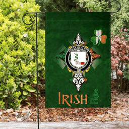 ScotsTee Shop Irish House of O'HEA Coat of Arms Irish Pride Garden Flag Shamrock Ireland Flag
