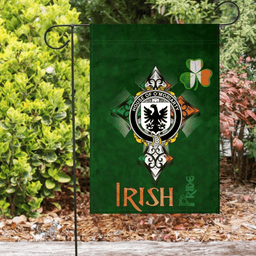 ScotsTee Shop Irish House of O'MORIARTY Coat of Arms Irish Pride Garden Flag Shamrock Ireland Flag