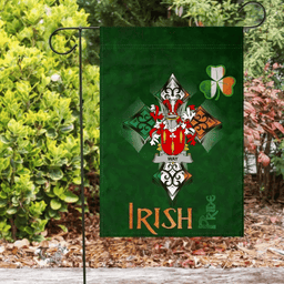 ScotsTee Shop Irish Way Coat of Arms Irish Pride Garden Flag Shamrock Ireland Flag