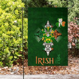 ScotsTee Shop Irish Robison or Robinson Coat of Arms Irish Pride Garden Flag Shamrock Ireland Flag