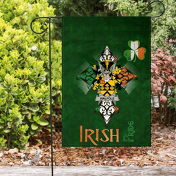 ScotsTee Shop Irish Walpole Coat of Arms Irish Pride Garden Flag Shamrock Ireland Flag
