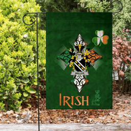 ScotsTee Shop Irish Waller Coat of Arms Irish Pride Garden Flag Shamrock Ireland Flag