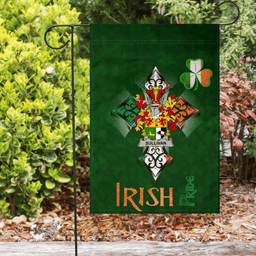 ScotsTee Shop Irish Sullivan or O'Sullivan Coat of Arms Irish Pride Garden Flag Shamrock Ireland Flag