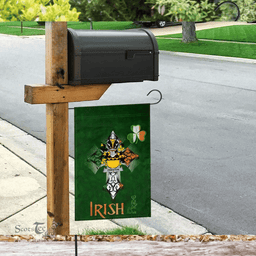 ScotsTee Shop Irish Preston Coat of Arms Irish Pride Garden Flag Shamrock Ireland Flag