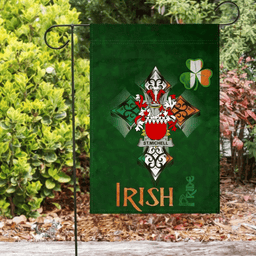 ScotsTee Shop Irish St.Michell Coat of Arms Irish Pride Garden Flag Shamrock Ireland Flag