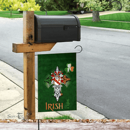 ScotsTee Shop Irish Vance Coat of Arms Irish Pride Garden Flag Shamrock Ireland Flag