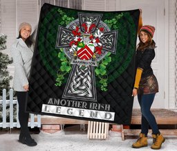 ScotsTee Shop Irish Barrington Coat of Arms Family Crest Ireland Quilt Ireland Legend Quilt