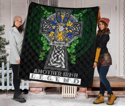 ScotsTee Shop Irish Beaumont Coat of Arms Family Crest Ireland Quilt Ireland Legend Quilt