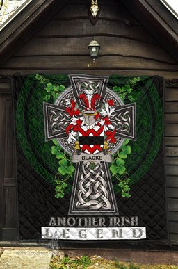 ScotsTee Shop Irish Blacke Coat of Arms Family Crest Ireland Quilt Ireland Legend Quilt