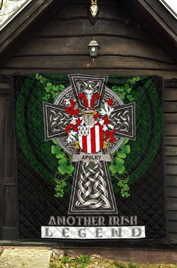 ScotsTee Shop Irish Apsley Coat of Arms Family Crest Ireland Quilt Ireland Legend Quilt