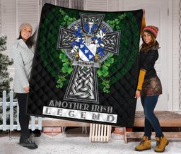 ScotsTee Shop Irish Bernard Coat of Arms Family Crest Ireland Quilt Ireland Legend Quilt