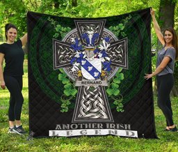 ScotsTee Shop Irish Bernard Coat of Arms Family Crest Ireland Quilt Ireland Legend Quilt