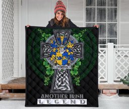 ScotsTee Shop Irish Crofton Coat of Arms Family Crest Ireland Quilt Ireland Legend Quilt