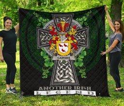 ScotsTee Shop Irish Cairnes Coat of Arms Family Crest Ireland Quilt Ireland Legend Quilt