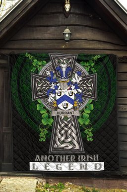ScotsTee Shop Irish Durrant Coat of Arms Family Crest Ireland Quilt Ireland Legend Quilt