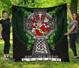 ScotsTee Shop Irish Crowder Coat of Arms Family Crest Ireland Quilt Ireland Legend Quilt