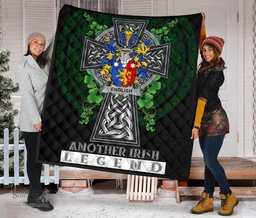 ScotsTee Shop Irish English Coat of Arms Family Crest Ireland Quilt Ireland Legend Quilt
