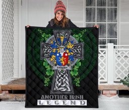 ScotsTee Shop Irish English Coat of Arms Family Crest Ireland Quilt Ireland Legend Quilt
