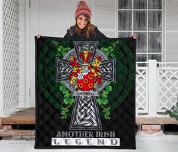 ScotsTee Shop Irish Cantwell Coat of Arms Family Crest Ireland Quilt Ireland Legend Quilt