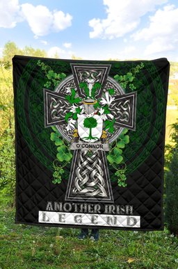 ScotsTee Shop Irish Connor or O'Connor (Don) Coat of Arms Family Crest Ireland Quilt Ireland Legend Quilt
