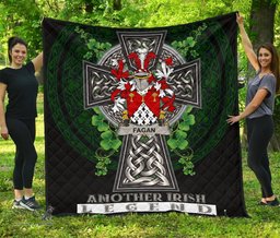ScotsTee Shop Irish Fagan Coat of Arms Family Crest Ireland Quilt Ireland Legend Quilt