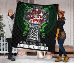 ScotsTee Shop Irish Donnelly or O'Donnelly Coat of Arms Family Crest Ireland Quilt Ireland Legend Quilt