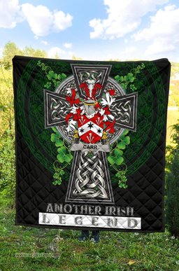 ScotsTee Shop Irish Carr Coat of Arms Family Crest Ireland Quilt Ireland Legend Quilt
